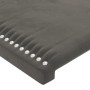 Dunkelgraues Samtkopfteil mit LED 147x16x78/88 cm von vidaXL, Kopf- und Fußteile - Ref: Foro24-3123145, Preis: 63,75 €, Rabat...