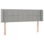 Kopfteil aus hellgrauem Stoff mit LED 147x16x78/88 cm von vidaXL, Kopf- und Fußteile - Ref: Foro24-3123234, Preis: 75,44 €, R...