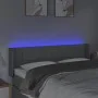 Kopfteil aus hellgrauem Stoff mit LED 147x16x78/88 cm von vidaXL, Kopf- und Fußteile - Ref: Foro24-3123234, Preis: 75,44 €, R...