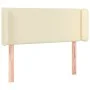 Headboard with LED cream synthetic leather 103x16x78/88 cm by vidaXL, Headboards and footboards - Ref: Foro24-3123182, Price:...
