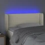 Headboard with LED cream synthetic leather 103x16x78/88 cm by vidaXL, Headboards and footboards - Ref: Foro24-3123182, Price:...