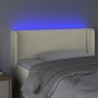 Kopfteil mit LED-Creme-Kunstleder 103x16x78/88 cm von vidaXL, Kopf- und Fußteile - Ref: Foro24-3123182, Preis: 46,08 €, Rabat...
