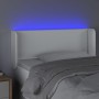 Kopfteil mit LED, weißem Kunstleder, 93 x 16 x 78/88 cm von vidaXL, Kopf- und Fußteile - Ref: Foro24-3123175, Preis: 57,49 €,...