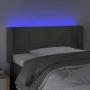 Dark gray velvet headboard with LED 83x16x78/88 cm by vidaXL, Headboards and footboards - Ref: Foro24-3123267, Price: 54,78 €...