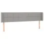 Hellgraues Stoffkopfteil mit LED 163x16x78/88 cm von vidaXL, Kopf- und Fußteile - Ref: Foro24-3123242, Preis: 67,52 €, Rabatt: %
