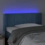 LED-Kopfteil aus dunkelblauem Samt, 103 x 16 x 78/88 cm von vidaXL, Kopf- und Fußteile - Ref: Foro24-3123282, Preis: 68,11 €,...