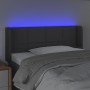 Kopfteil aus dunkelgrauem Stoff mit LED 103x16x78/88 cm von vidaXL, Kopf- und Fußteile - Ref: Foro24-3123227, Preis: 63,96 €,...