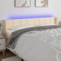 Kopfteil aus cremefarbenem Stoff mit LED 183x16x78/88 cm von vidaXL, Kopf- und Fußteile - Ref: Foro24-3123255, Preis: 82,12 €...