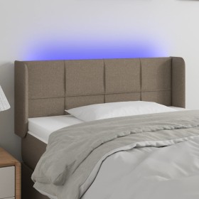 Kopfteil mit LED aus taupegrauem Stoff 103x16x78/88 cm von vidaXL, Kopf- und Fußteile - Ref: Foro24-3123230, Preis: 54,18 €, ...