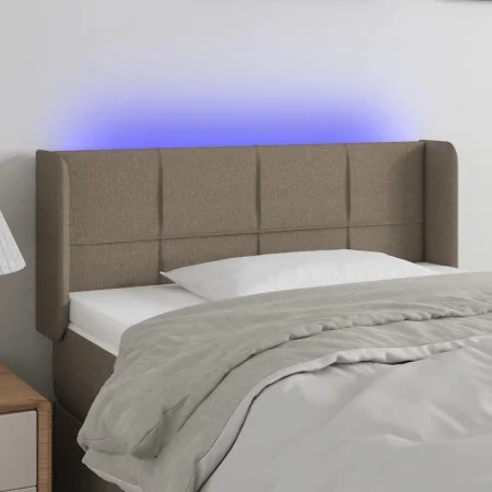 Cabecero con LED de tela gris taupe 103x16x78/88 cm de vidaXL, Cabeceros y pies de cama - Ref: Foro24-3123230, Precio: 56,58 ...
