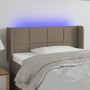 Kopfteil mit LED aus taupegrauem Stoff 103x16x78/88 cm von vidaXL, Kopf- und Fußteile - Ref: Foro24-3123230, Preis: 54,18 €, ...