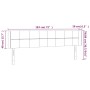 Kopfteil aus schwarzem Stoff mit LED 183x16x78/88 cm von vidaXL, Kopf- und Fußteile - Ref: Foro24-3123252, Preis: 71,23 €, Ra...