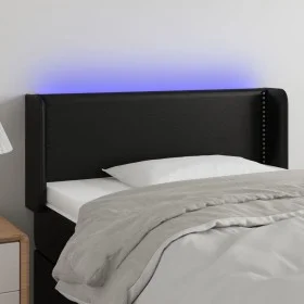 Kopfteil mit LED, schwarzem Kunstleder, 103 x 16 x 78/88 cm von vidaXL, Kopf- und Fußteile - Ref: Foro24-3123180, Preis: 48,5...