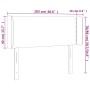 Kopfteil mit LED, schwarzem Kunstleder, 103 x 16 x 78/88 cm von vidaXL, Kopf- und Fußteile - Ref: Foro24-3123180, Preis: 47,3...