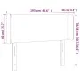 Kopfteil mit LED, schwarzem Kunstleder, 103 x 16 x 78/88 cm von vidaXL, Kopf- und Fußteile - Ref: Foro24-3123180, Preis: 48,5...
