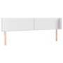 Kopfteil mit LED, weißem Kunstleder, 203 x 16 x 78/88 cm von vidaXL, Kopf- und Fußteile - Ref: Foro24-3123205, Preis: 67,32 €...