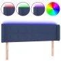Cabecero con LED de tela azul 147x16x78/88 cm de vidaXL, Cabeceros y pies de cama - Ref: Foro24-3123240, Precio: 68,04 €, Des...