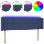 Kopfteil aus blauem Stoff mit LED 147x16x78/88 cm von vidaXL, Kopf- und Fußteile - Ref: Foro24-3123240, Preis: 66,90 €, Rabat...