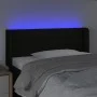Black fabric headboard with LED 93x16x78/88 cm by vidaXL, Headboards and footboards - Ref: Foro24-3123360, Price: 50,22 €, Di...