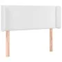 Headboard with LED white synthetic leather 103x16x78/88 cm by vidaXL, Headboards and footboards - Ref: Foro24-3123181, Price:...