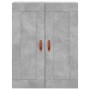 Aparador alto madera contrachapada gris hormigón 69,5x34x180 cm