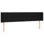 Kopfteil aus schwarzem Stoff mit LED 203x16x78/88 cm von vidaXL, Kopf- und Fußteile - Ref: Foro24-3123260, Preis: 72,30 €, Ra...