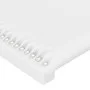Headboard with LED white synthetic leather 103x16x78/88 cm by vidaXL, Headboards and footboards - Ref: Foro24-3123181, Price:...