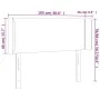 Headboard with LED white synthetic leather 103x16x78/88 cm by vidaXL, Headboards and footboards - Ref: Foro24-3123181, Price:...