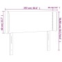 Kopfteil mit LED, weißem Kunstleder, 103 x 16 x 78/88 cm von vidaXL, Kopf- und Fußteile - Ref: Foro24-3123181, Preis: 48,27 €...