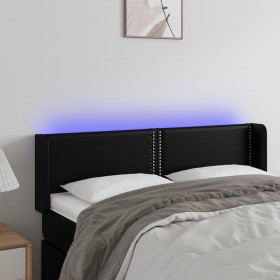 Kopfteil mit LED, schwarzem Kunstleder, 147 x 16 x 78/88 cm von vidaXL, Kopf- und Fußteile - Ref: Foro24-3123186, Preis: 61,0...