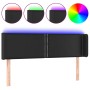 Headboard with LED black synthetic leather 147x16x78/88 cm by vidaXL, Headboards and footboards - Ref: Foro24-3123186, Price:...
