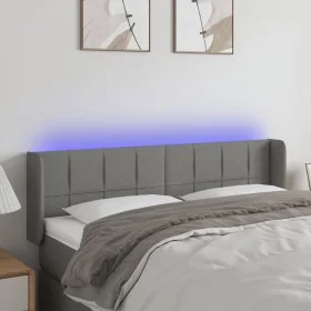 Kopfteil aus dunkelgrauem Stoff mit LED 147x16x78/88 cm von vidaXL, Kopf- und Fußteile - Ref: Foro24-3123235, Preis: 79,13 €,...