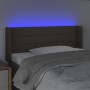 Taupe gray fabric headboard with LED 103x16x78/88 cm by vidaXL, Headboards and footboards - Ref: Foro24-3123370, Price: 47,58...