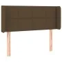 Headboard with LED in dark brown fabric 93x16x78/88 cm by vidaXL, Headboards and footboards - Ref: Foro24-3123221, Price: 55,...