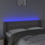 Kopfteil mit LED-grauem Kunstleder 147x16x78/88 cm von vidaXL, Kopf- und Fußteile - Ref: Foro24-3123330, Preis: 69,62 €, Raba...