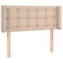 Cabecero con LED cuero sintético capuchino 103x16x78/88 cm de vidaXL, Cabeceros y pies de cama - Ref: Foro24-3123325, Precio:...