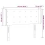 Headboard with LED cappuccino synthetic leather 103x16x78/88 cm by vidaXL, Headboards and footboards - Ref: Foro24-3123325, P...