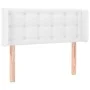 Kopfteil mit LED, weißem Kunstleder, 93 x 16 x 78/88 cm von vidaXL, Kopf- und Fußteile - Ref: Foro24-3123315, Preis: 64,28 €,...