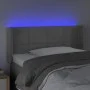 Hellgraues Samtkopfteil mit LED 83x16x78/88 cm von vidaXL, Kopf- und Fußteile - Ref: Foro24-3123266, Preis: 55,30 €, Rabatt: %