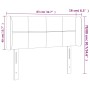 Hellgraues Samtkopfteil mit LED 83x16x78/88 cm von vidaXL, Kopf- und Fußteile - Ref: Foro24-3123266, Preis: 50,00 €, Rabatt: %