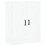 Aparador alto madera contrachapada blanco 69,5x34x180 cm