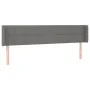Dark gray fabric headboard with LED 183x16x78/88 cm by vidaXL, Headboards and footboards - Ref: Foro24-3123251, Price: 74,29 ...