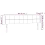 Hellgraues Samtkopfteil mit LED 183x16x78/88 cm von vidaXL, Kopf- und Fußteile - Ref: Foro24-3123296, Preis: 73,73 €, Rabatt: %