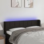 Cabecero con LED de tela negro 147x16x78/88 cm de vidaXL, Cabeceros y pies de cama - Ref: Foro24-3123236, Precio: 70,33 €, De...
