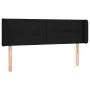 Black fabric headboard with LED 147x16x78/88 cm by vidaXL, Headboards and footboards - Ref: Foro24-3123236, Price: 73,13 €, D...