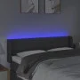 Dark gray fabric headboard with LED 147x16x78/88 cm by vidaXL, Headboards and footboards - Ref: Foro24-3123375, Price: 69,72 ...