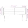 Kopfteil aus dunkelgrauem Stoff mit LED 147x16x78/88 cm von vidaXL, Kopf- und Fußteile - Ref: Foro24-3123375, Preis: 69,72 €,...