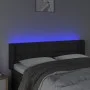 Kopfteil mit LED, schwarzem Kunstleder, 147 x 16 x 78/88 cm von vidaXL, Kopf- und Fußteile - Ref: Foro24-3123326, Preis: 76,0...