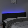 Cabecero con LED de terciopelo negro 147x16x78/88 cm de vidaXL, Cabeceros y pies de cama - Ref: Foro24-3123286, Precio: 65,00...