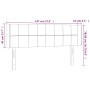 Kopfteil aus schwarzem Samt mit LED 147x16x78/88 cm von vidaXL, Kopf- und Fußteile - Ref: Foro24-3123286, Preis: 66,09 €, Rab...